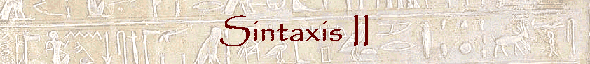 Sintaxis II